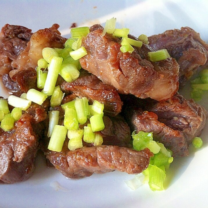 牛バラ肉のネギ塩ニンニクの焼き レシピ 作り方 By ぴーちゃん3279 楽天レシピ